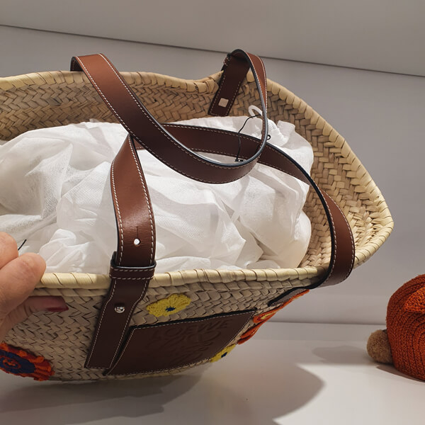 ◆VIPセール◆ロエベBASKETFLORAL ロエベ かごバッグ コピー ラフィアLarge 327.02FS81